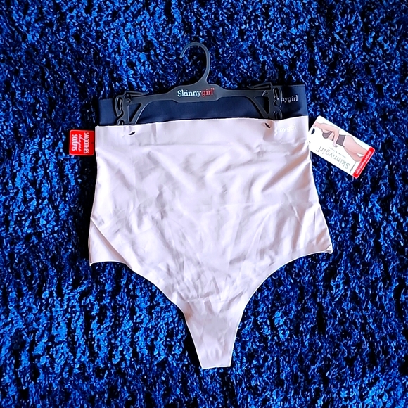 NEW XL- Shaping Thongs (x2 Beige & Black) - Picture 2 of 5